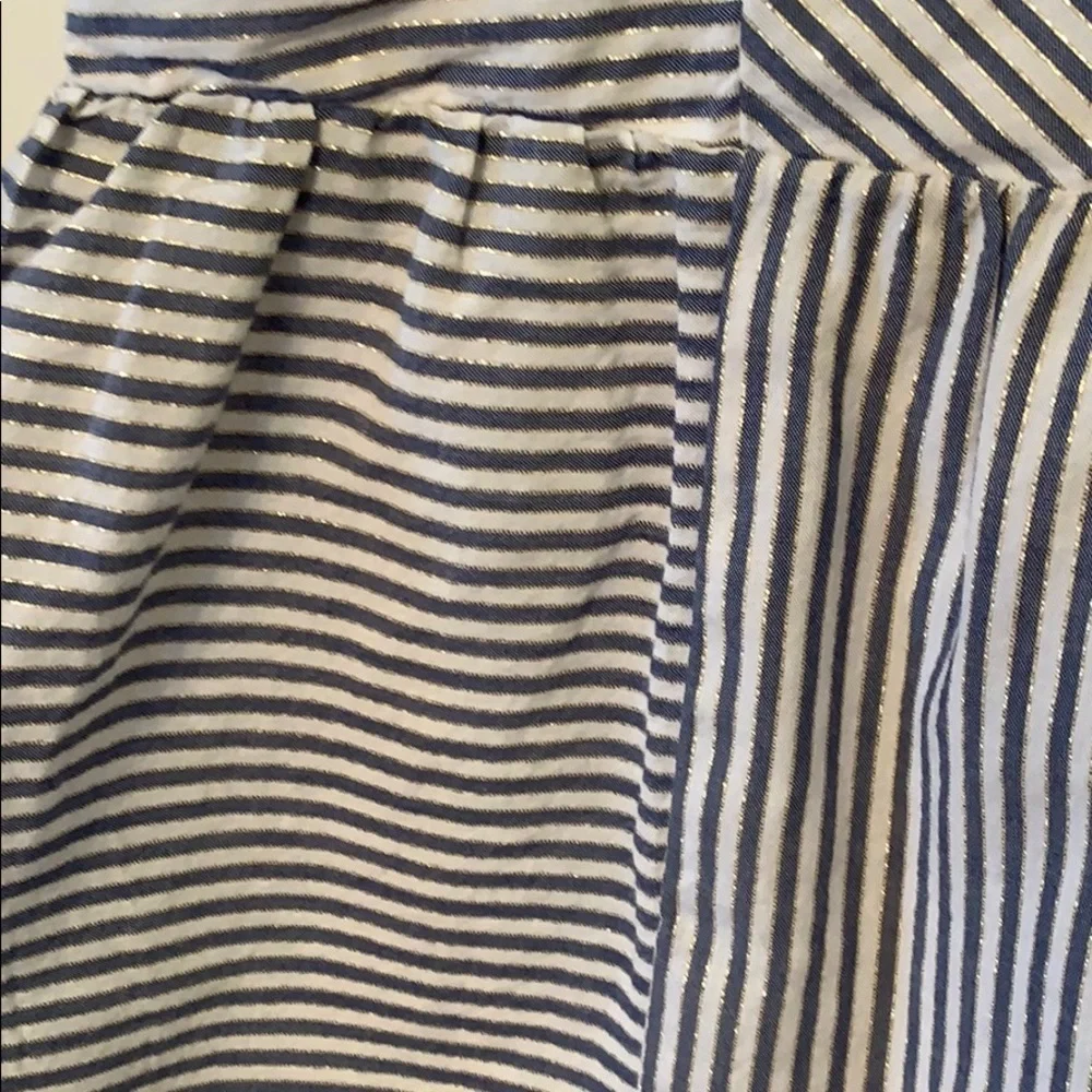 GAP Kids Blue White Striped Shirt Dress Sleeveless Girls Size 5T Preppy